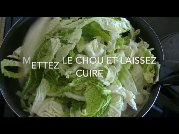 Recette: chou simple et bon