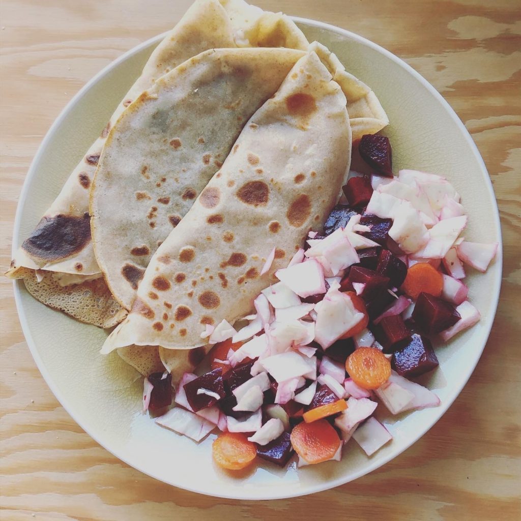 Crêpes farcies au thon diététiques