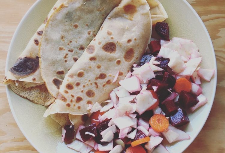 Crêpes farcies au thon diététiques