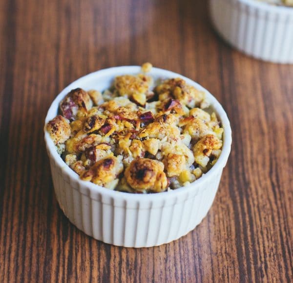Crumble aux pommes allégé avec adaptation végan