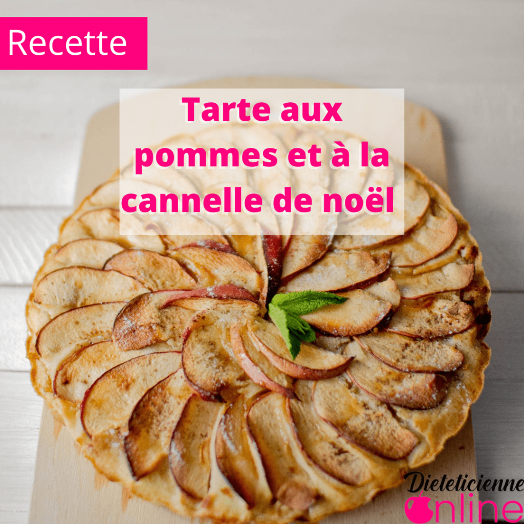 Tarte aux pommes et à la cannelle de noël