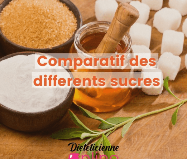 Comparatif des différents sucre :