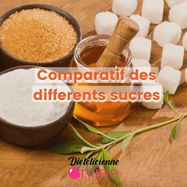 Comparatif des différents sucre :